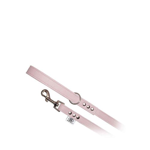 Buddy Belts All Leather Leash Pink