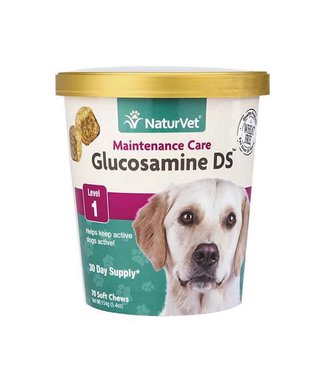 NaturVet Dog and Cat Glucosamine Level 1 Soft Chew 70ct