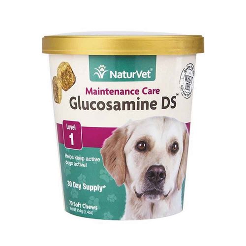 NaturVet Dog and Cat Glucosamine Level 1 Soft Chew 70ct