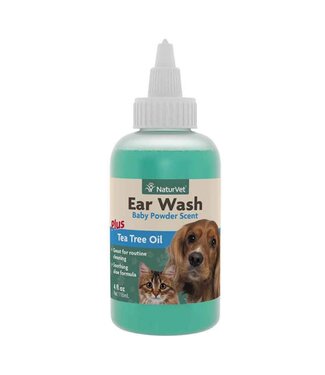 NaturVet Dog/Cat Ear Wash with Tea tree Oil 4oz
