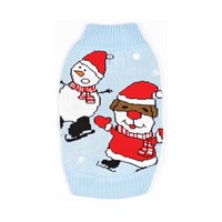 Christmas Sweater Dog Wobbly Snowman