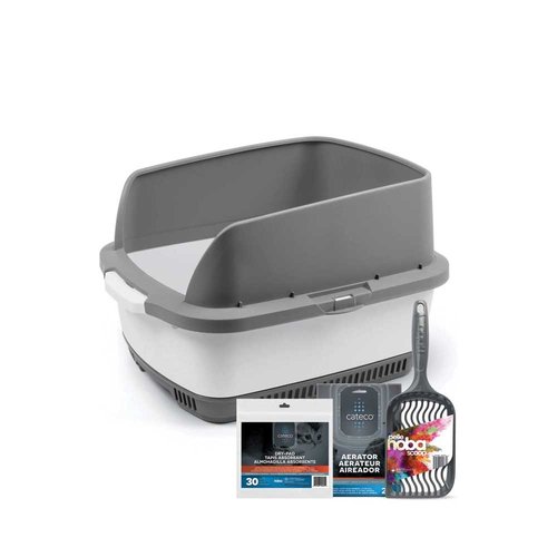 Other Cateco Cat Litter Box Kit Gray