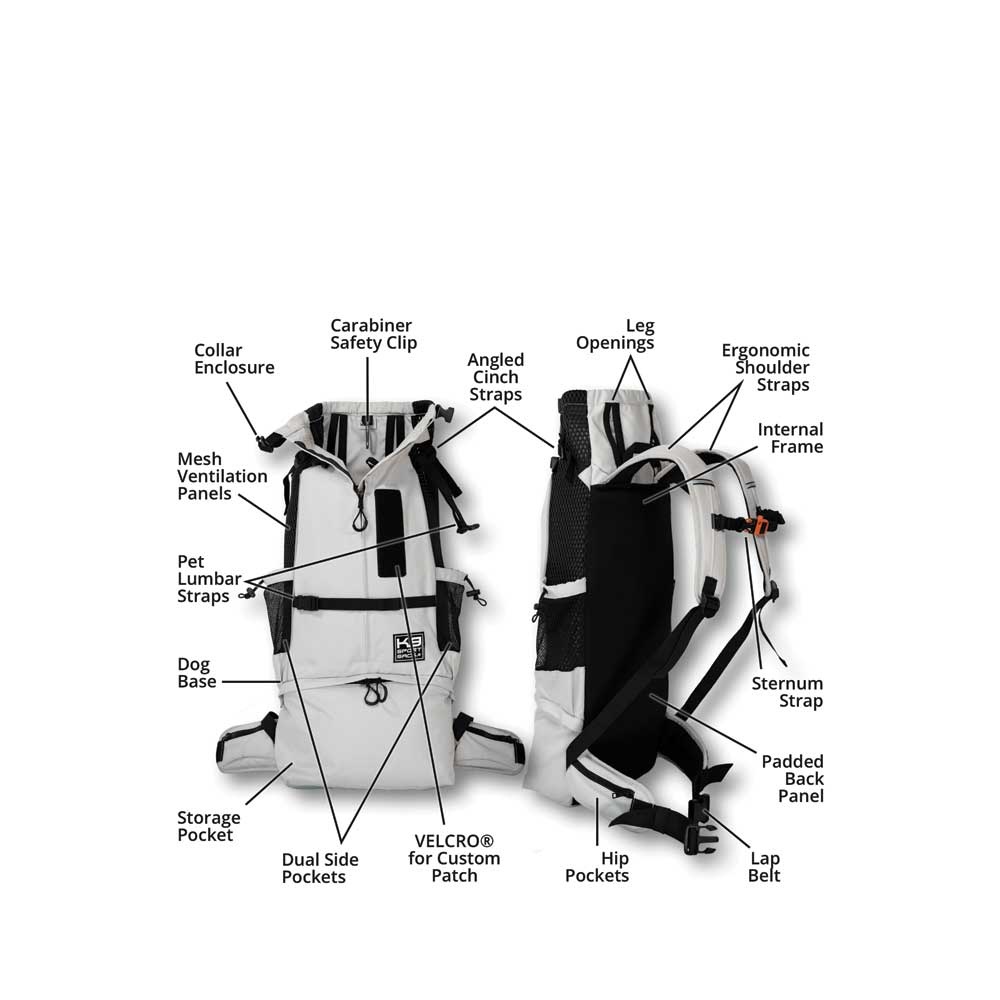 K9 Sport Sack Knavigate Silver - Bones Pet Stores