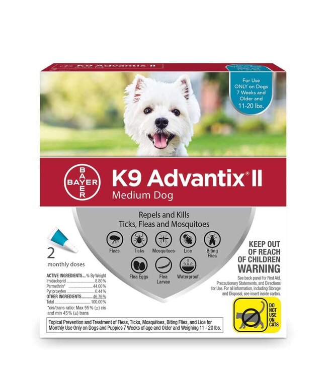 K9 Advantix II For Dogs 2 Doses