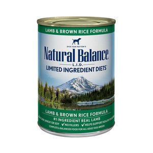 Natural Balance Dog LID Lamb & Brown Rice 13oz