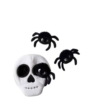 Fringe Studio Halloween Skull With Spiders Hide & Seek Toy