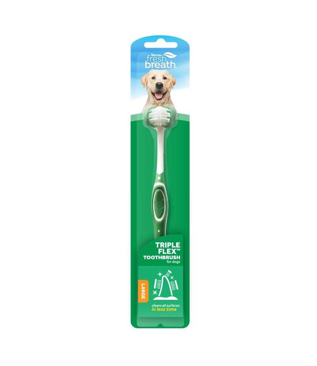 Fresh Breath Triple Flex Toothbrush Large Dog