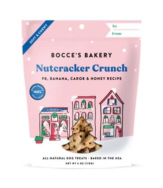 Bocce's Bakery Christmas Holiday Nutcracker Crunch Soft & Chewy 6oz
