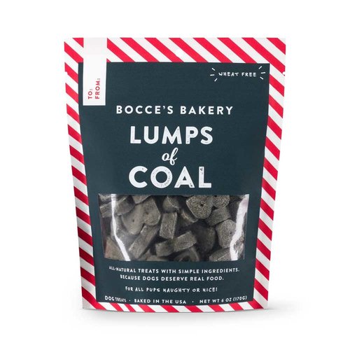 Bocce's Bakery Christmas Holiday Lumps of Coal Soft & Chewy 6oz