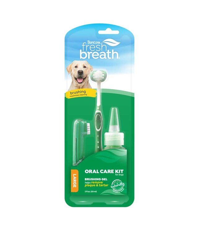 Fresh Breath Oral Care Brushing Kit Large Dogs 2oz