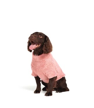 Barbour Teddy Fleece Jumper Pink