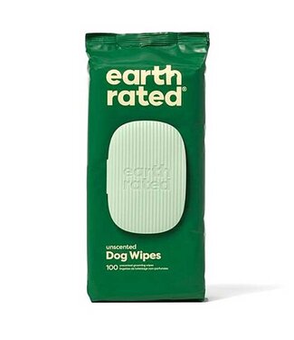 Earth Rated Compostable Pet Wipes Unscented 100pk