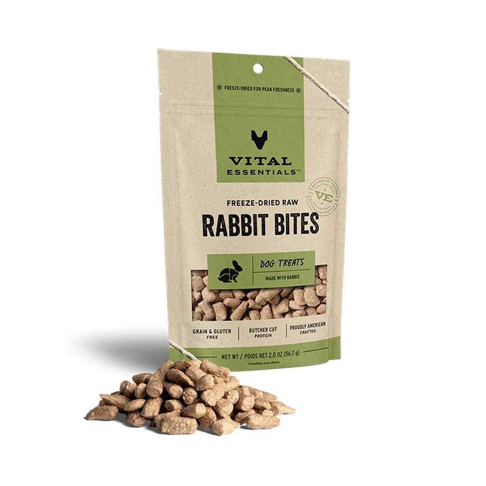 Freeze top dried rabbit