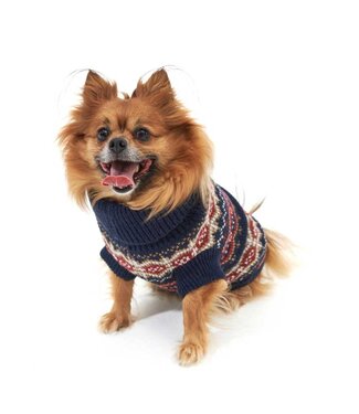 Barbour Dog Sweater Case Fair Isle Cranberry