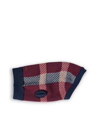 Barbour Dog Finn Jumper Cranberry