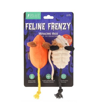 PLAY Cat Feline Frenzy Halloween Menacing Mice 2pk