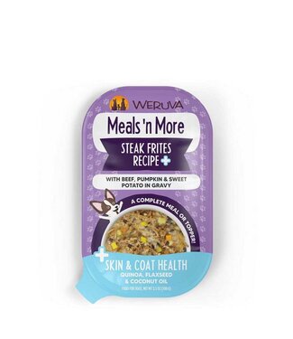 Weruva Dog Meals'nMore Steak Frites+ Cups 3.5oz