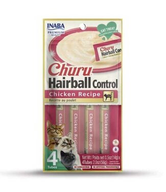 Churu Cat Puree Hairball Chicken 4pk