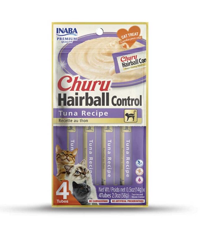 Cat Puree Hairball Tuna 4pk