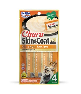 Churu Cat Puree Skin/Coat Chicken 4pk