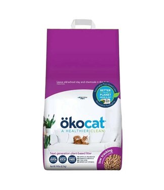 oko cat Natural Wood Clumping Pellets Litter