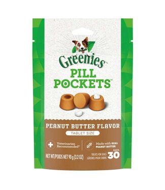 Greenies Dog Pill Pocket Peanut Butter Tablets 3.2oz