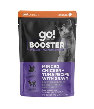 GO! Cat Weight Management Booster Minced Chicken/Tuna 2.5oz