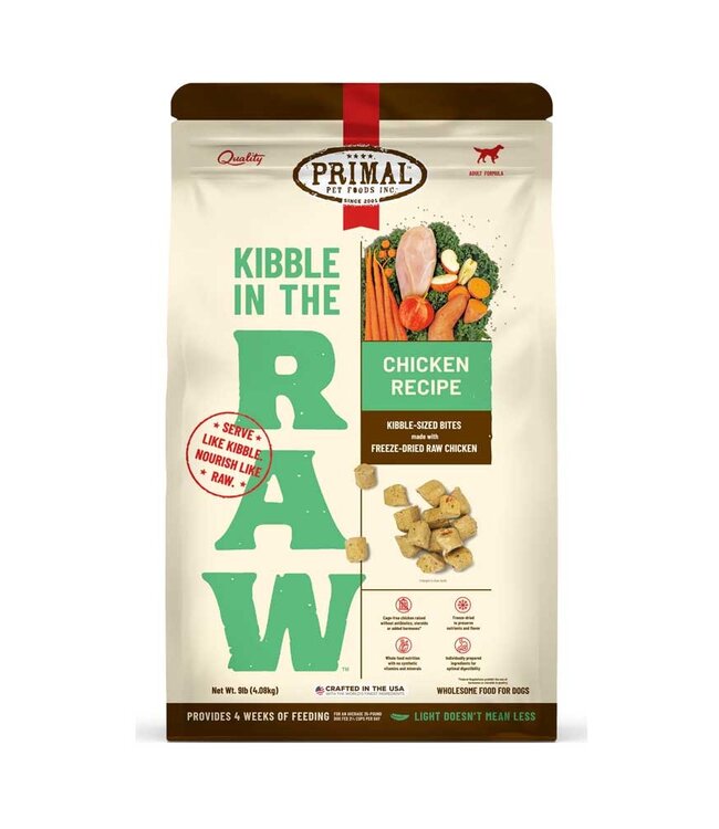 Primal Dog Raw Kibble Chicken 1.5lb