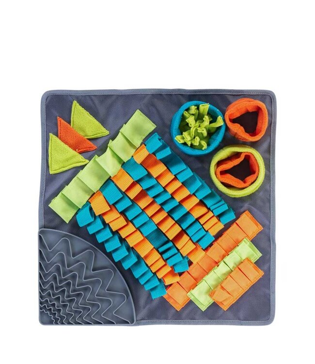 Messy Mutts Square Snuffle Mat 16in Bones Pet Stores