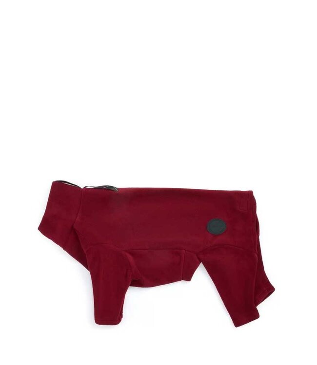 Sweater Fleece Overall Red