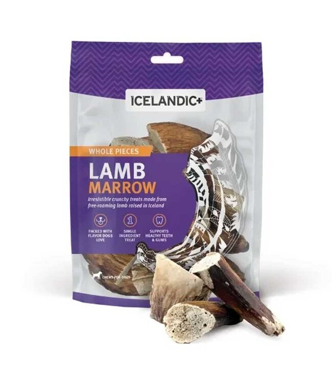 Icelandic Dog Lamb Horn Marrow Whole Pieces 4oz Bones Pet Stores