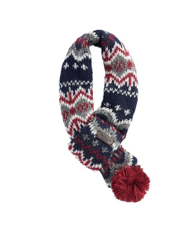 Scarf Fair Isle Blue