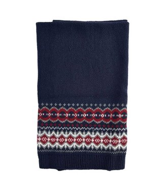 Barbour Blanket  Fair Isle Blue