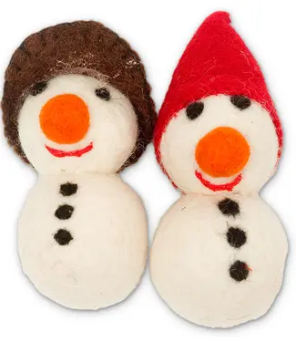 Dharma Dharma Cat Christmas Snowman Toy 2pk