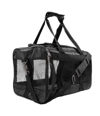 Petwise Sherpa Sherpa Deluxe Soft Sided Carrier Black Large