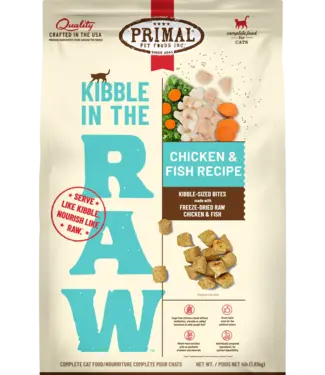 Primal Primal Cat Kibble in the Raw Chicken & Fish