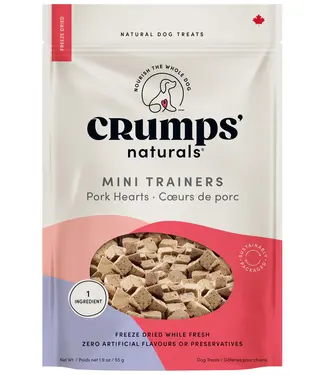 Crumps Crumps Mini Trainers Freeze Dried Pork Hearts 126g