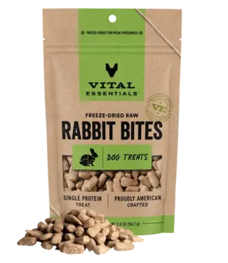 Vital Essentials Vital Essentials Freeze Dried Rabbit Bites 2oz