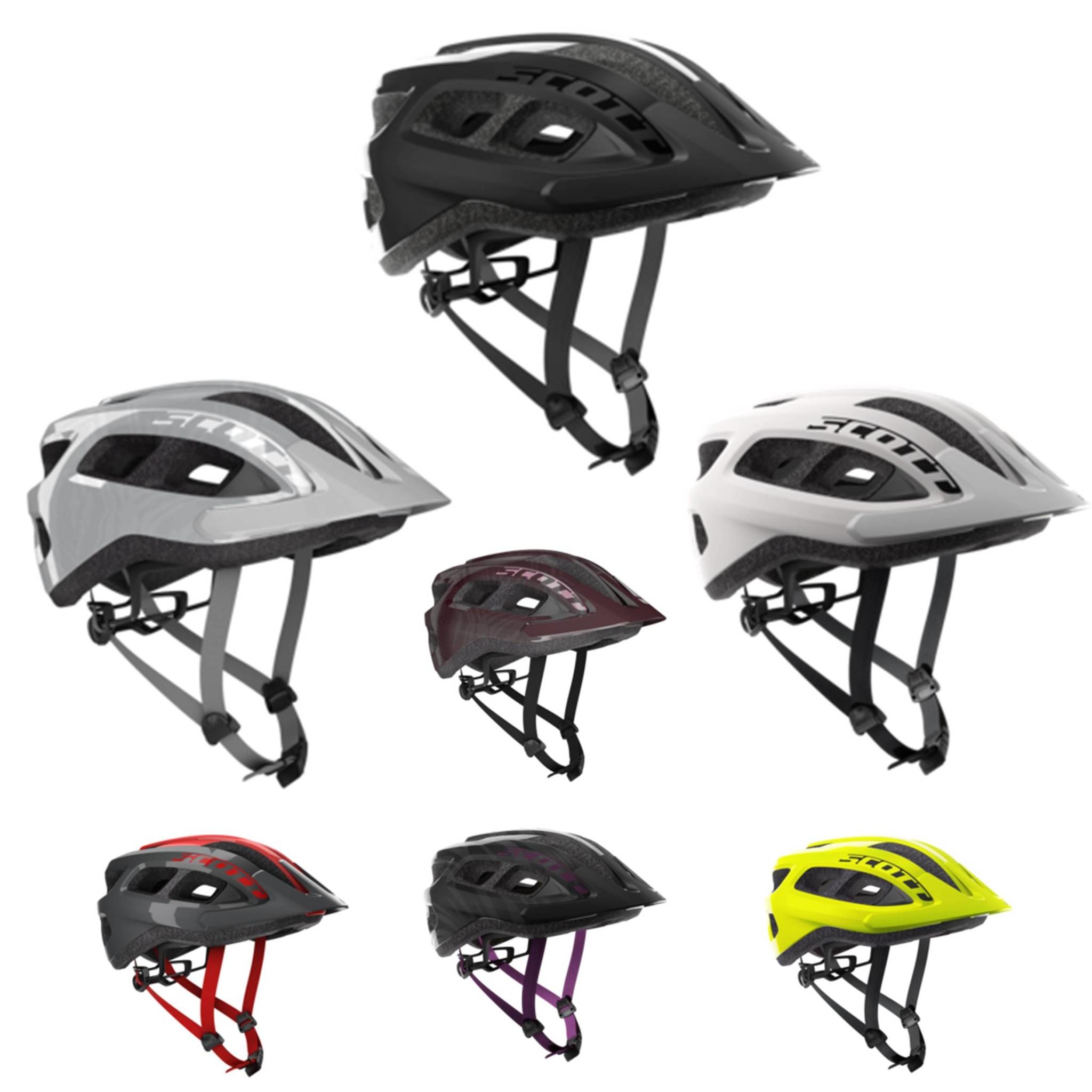 One Size 54-61cm SILVER MTB / Urban Bicycle Bike Helmet Scott Supra 