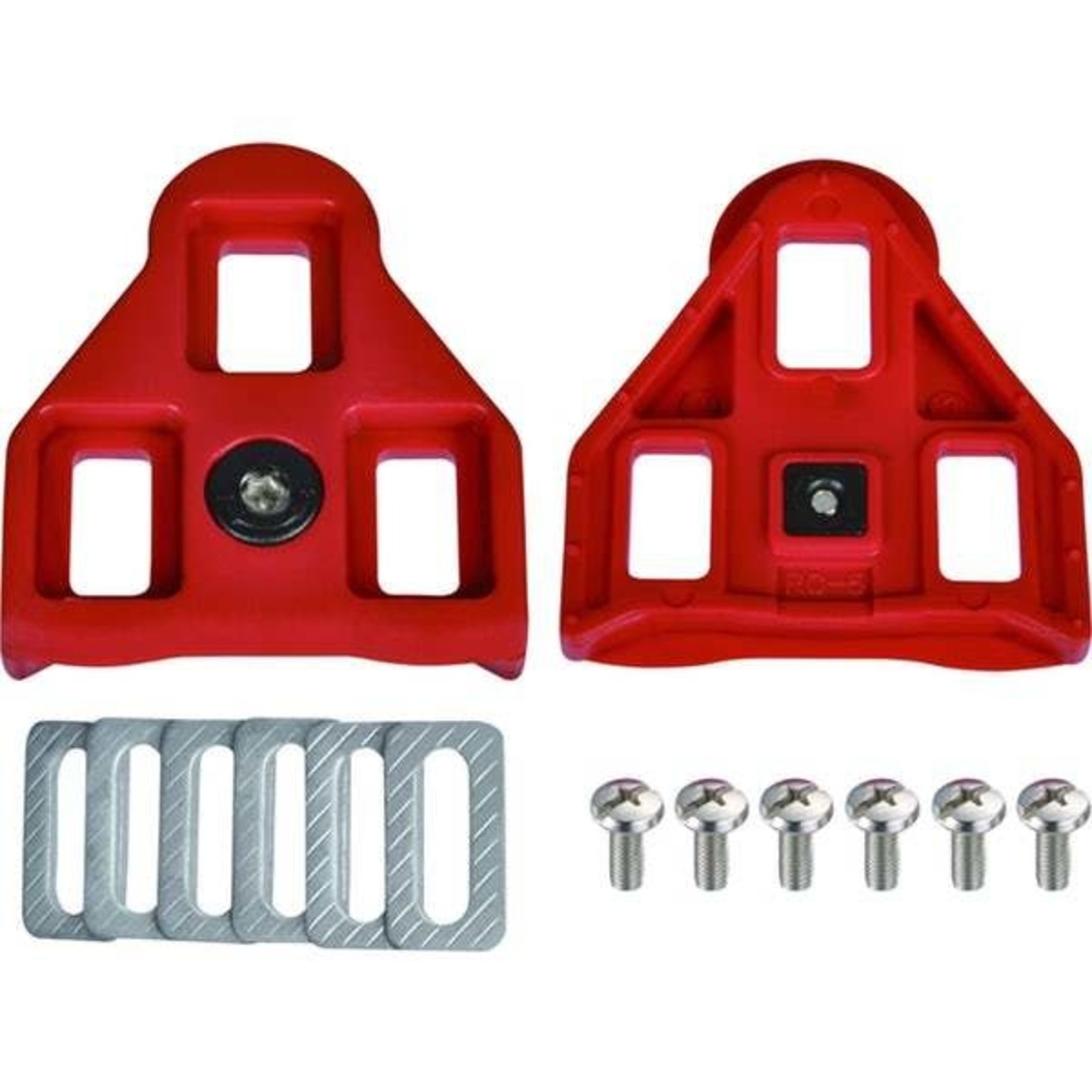 Wellgo Replacement Delta Cleats Red 9Deg