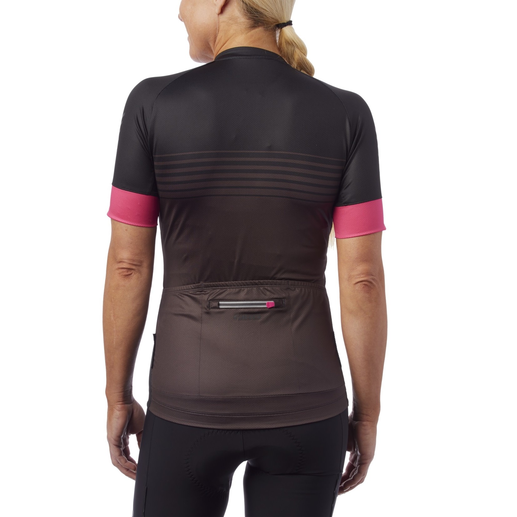Giro Chrono Expert Womens Cycling Jersey Pink Black Stripe