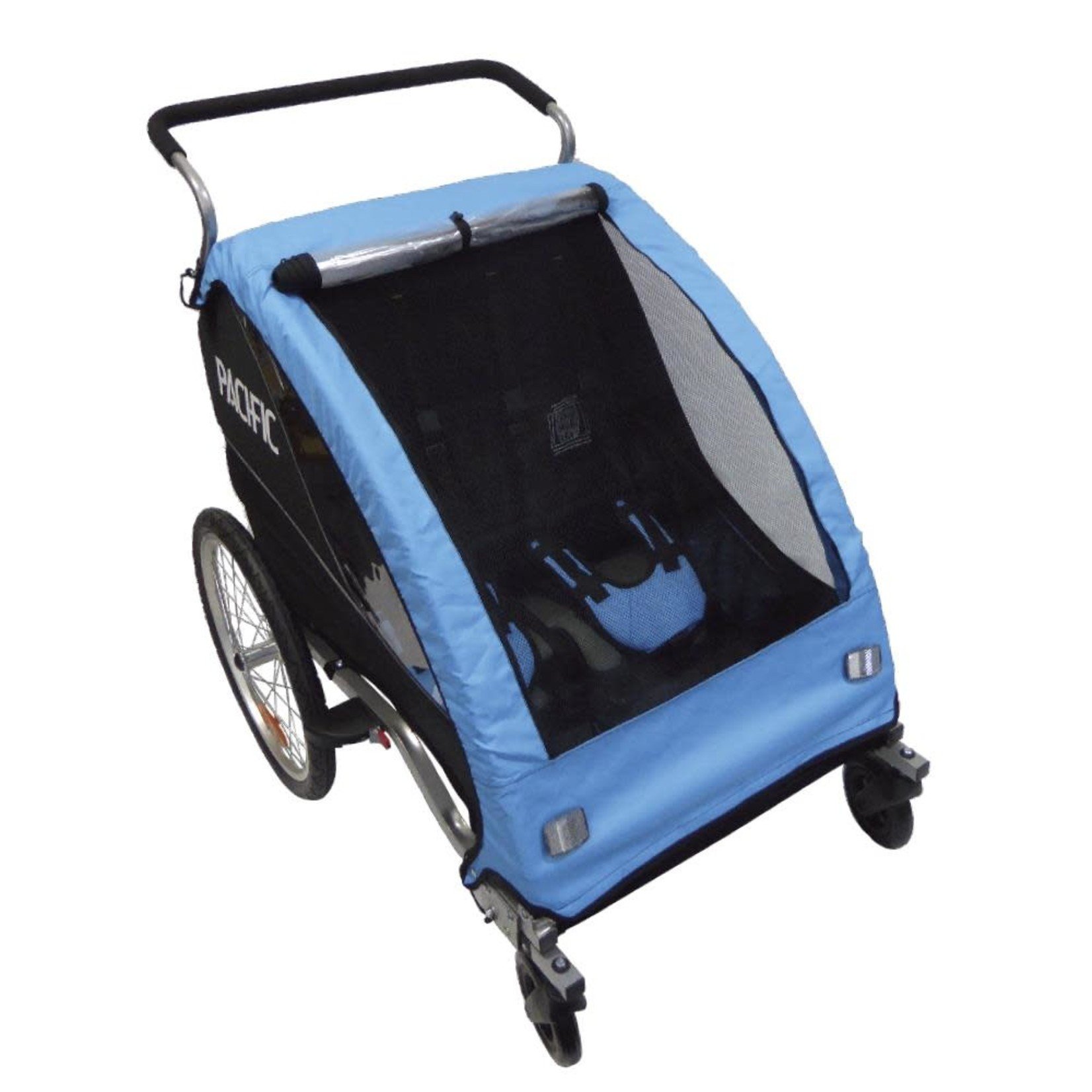 Pacific Deluxe Alloy 2 In 1 Trailer/Stroller - 2 Child