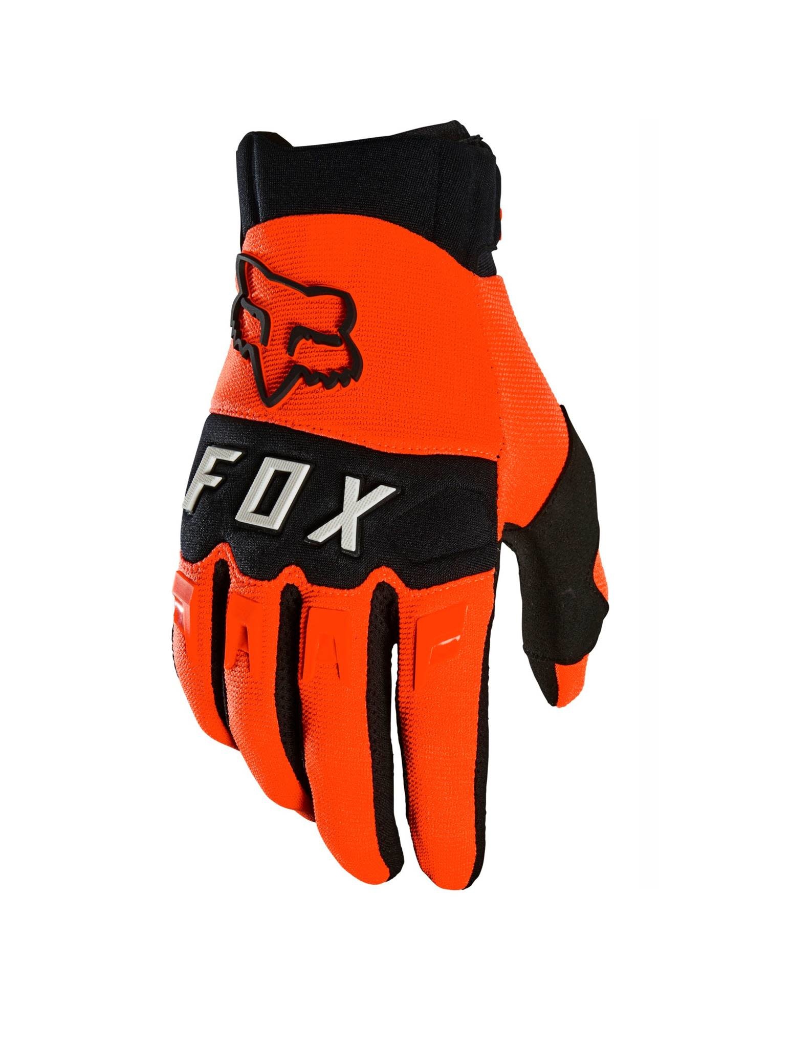 fox dirtpaw orange gloves