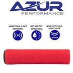 Azur Silicone MTB Handlebar Grips 130mm Red