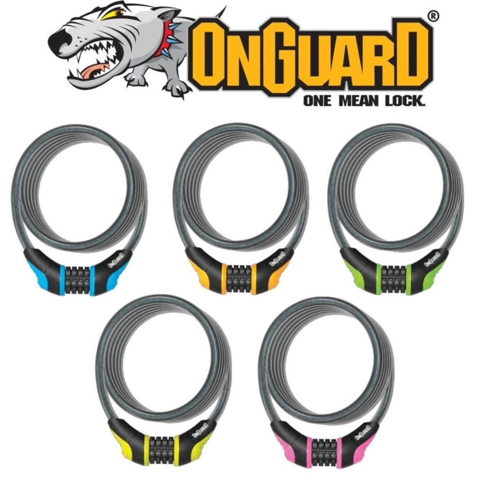 ONGUARD Neon Combo Lock 120cm X 8mm