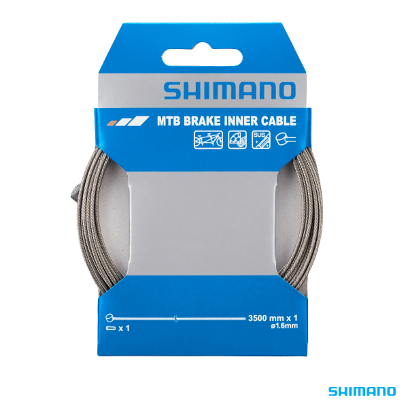 Shimano Shimano Brake Cable MTB Inner Tandem 3.5m x 1.6mm