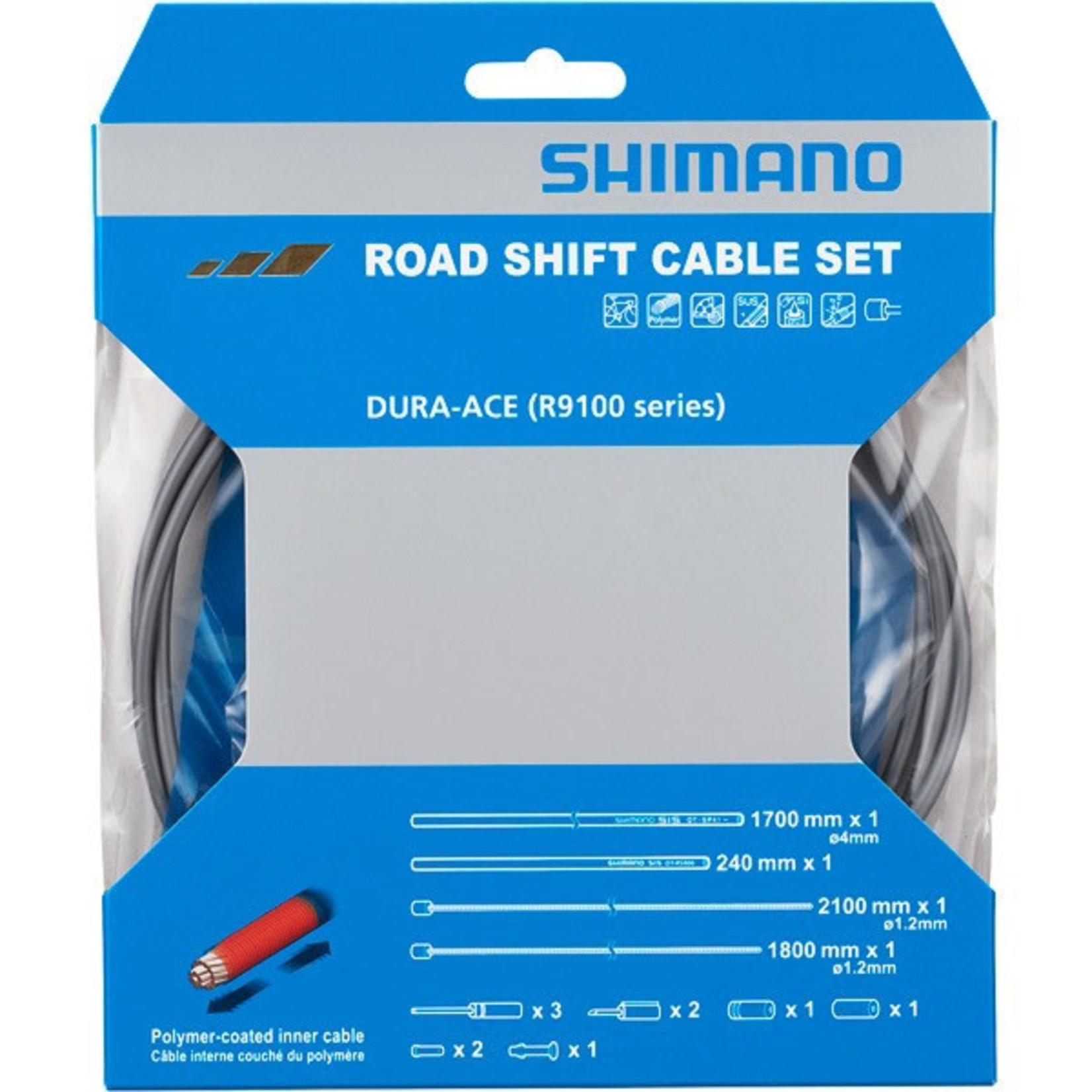 Shimano Shimano Road Gear Cable Set Dura-Ace R9100 Grey