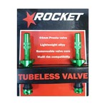 Rocket Tubeless Valve Pair 44mm Alloy Green