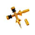 Rocket Tubeless Valve Pair 44mm Alloy Gold