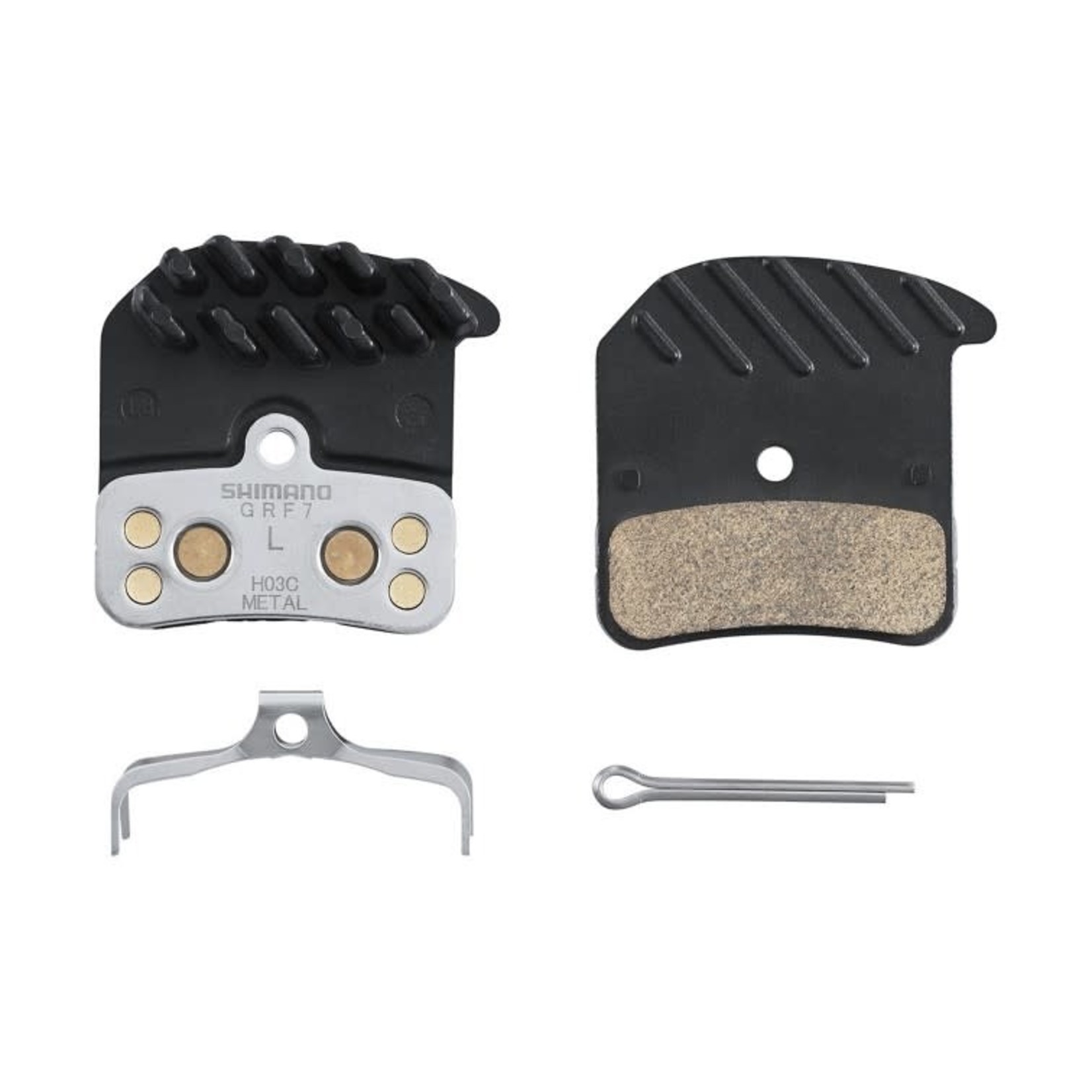 Shimano Shimano BR-M820 H03C Disc Brake Pads Cooling Fins Metal